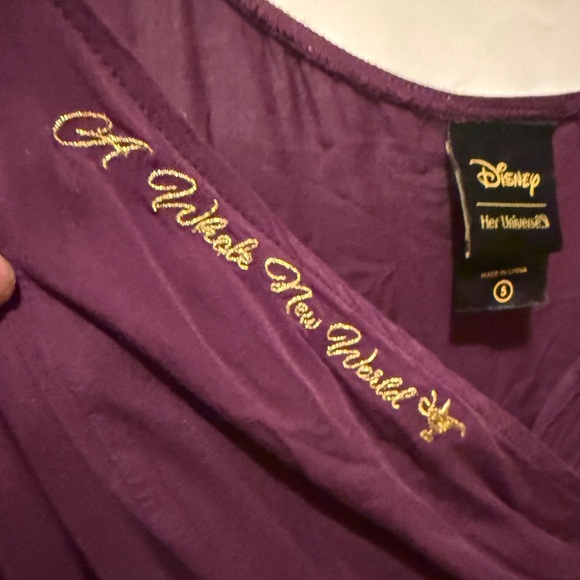 Her Universe Deep Purple Cold Shoulder Blouse - Picture 5 of 8